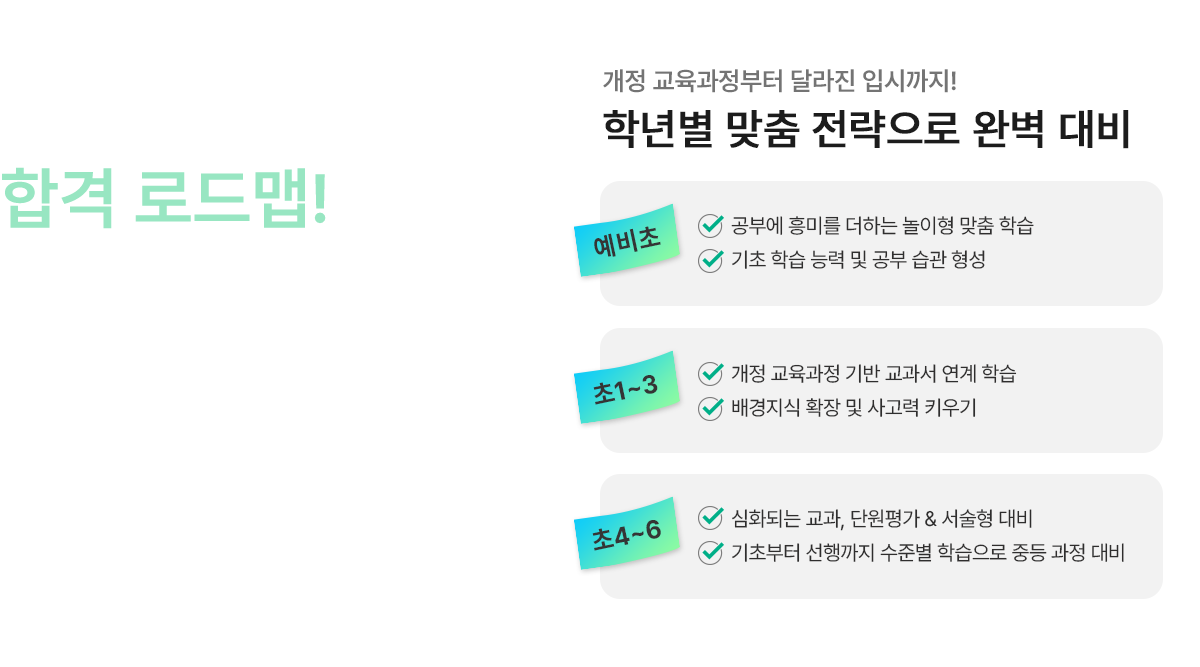 학년별 맞춤 전략으로 완벽 대비